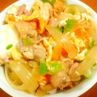 うどんスープの素で簡単☆親子丼♪